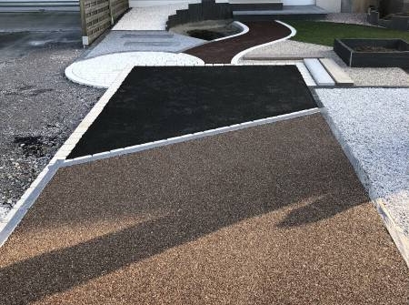 pose d'une revêtement de sol pour allée de jardin en Seine Maritime