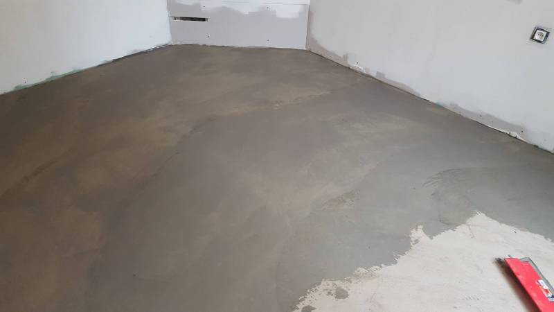 Entreprise pour l'application de béton ciré dans une cuisine proche Honfleur