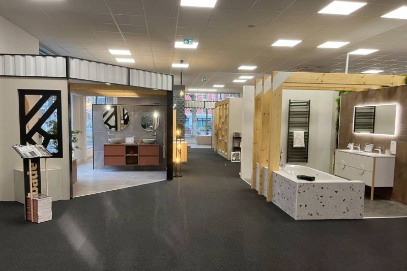 Magasin pour la vente de carrelage, faïence, spécialiste salle de bains au HAVRE Le Havre Aubade Maillard Le Havre